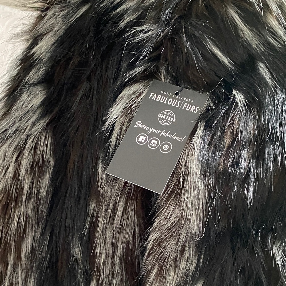 Donna Salyers Fabulous Furs Faux Fur Vest